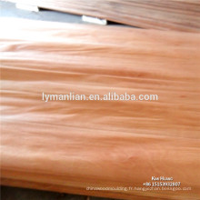bois de birmanie 1300x2500x0.30-0.50mm coupe en bois naturel visage placage gurjan placage / keruing placage à prix compétitif